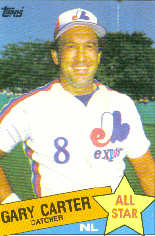 1985 Topps Baseball Cards      719     Gary Carter AS